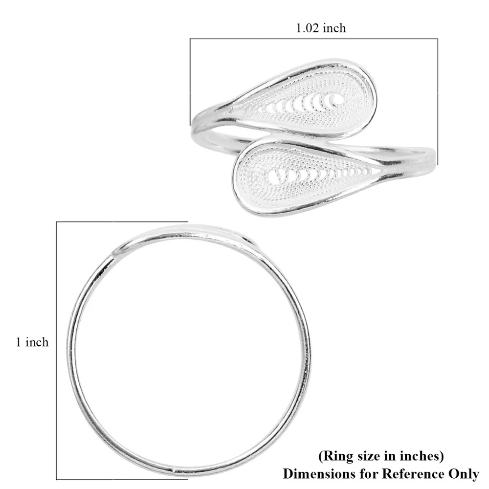 Sterling Silver Bypass Ring